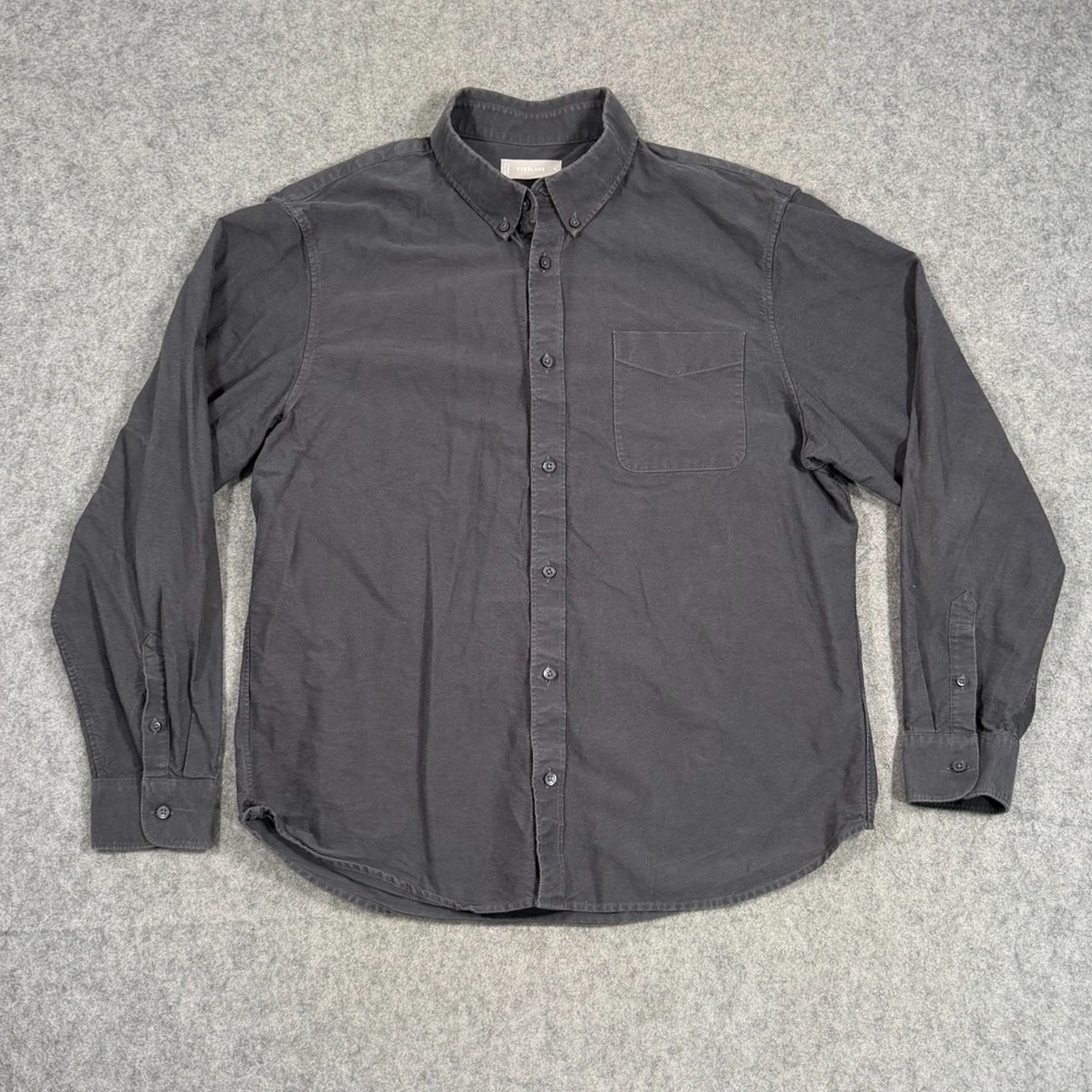 Everlane Black Long Sleeve Button Up The Classic Oxford Shirt Men's Size XL
